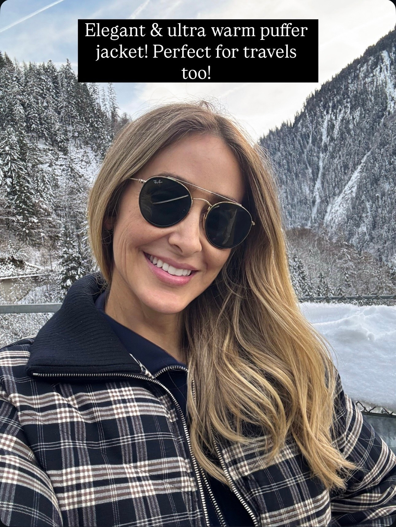 Elegant &amp; very warm and beautiful puffer jacket 
Runs tts, wearing a size small 


#LTKHoliday #LTKGiftGuide #LTKTravel