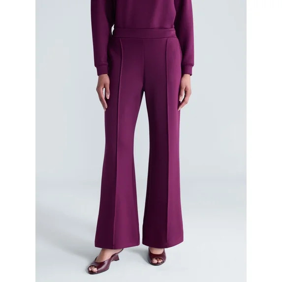 Scoop Women's and Women's Plus Scubaknit Seamed Pants, Regular, Short Lengths, Sizes XS-4X | Walmart (US)