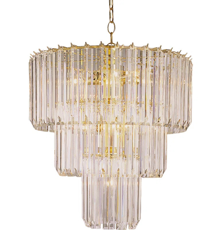 Grisella 9-Light Unique / Statement Tiered Chandelier | Wayfair North America