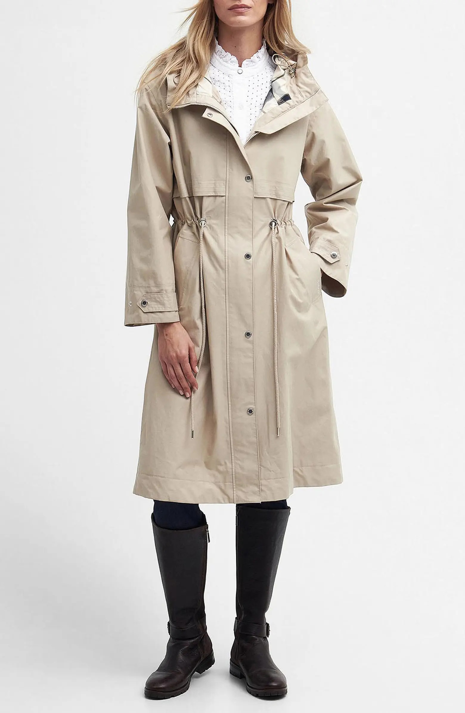 Lavender Waterproof Hooded Coat | Nordstrom