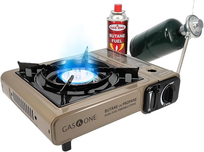 Gas One GS-3400P Propane or Butane Stove Dual Fuel Stove Portable Camping Stove - Patented - with... | Amazon (US)