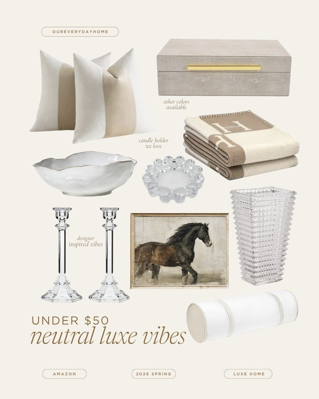 Found these beautiful neutral pieces on Amazon that are perfect for a fresh, stylish look. #homedecor #springstyle #neutralvibes 

 #LTKSeasonal #LTKHome #LTKSaleAlert