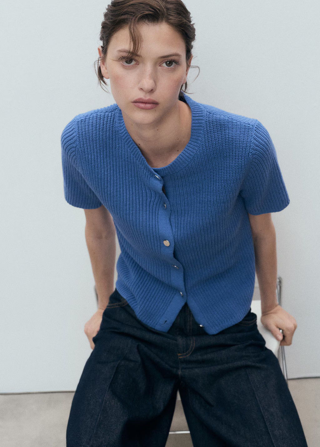 Short-sleeved knitted cardigan - Women | MANGO USA | Mango (US/MX/AU)