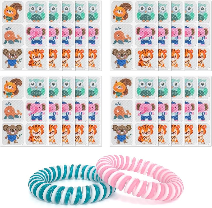 120 Pack Mosquito Patches Stickers for Adult Kids, Resealable Stickers with 2Pack Mosquito Bracel... | Amazon (US)