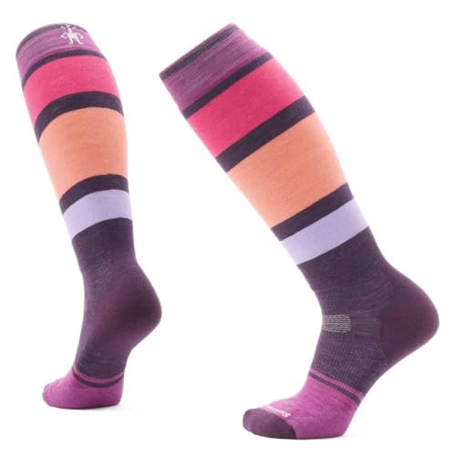 Smartwool Womens Snowboard Targeted Cushion Over The Calf Socks Purple Iris Medium | Amazon (US)