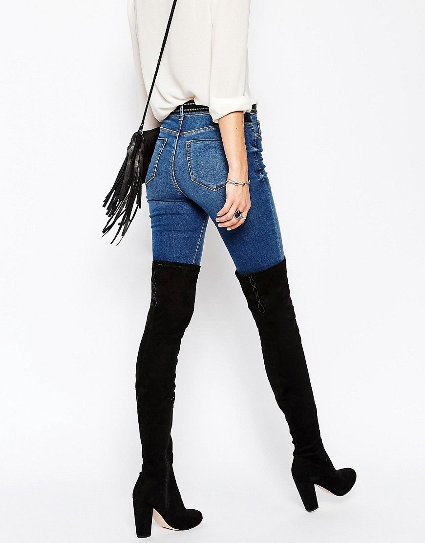 ASOS KEY TO MY HEART Lace Up Over the Knee Boots | ASOS UK
