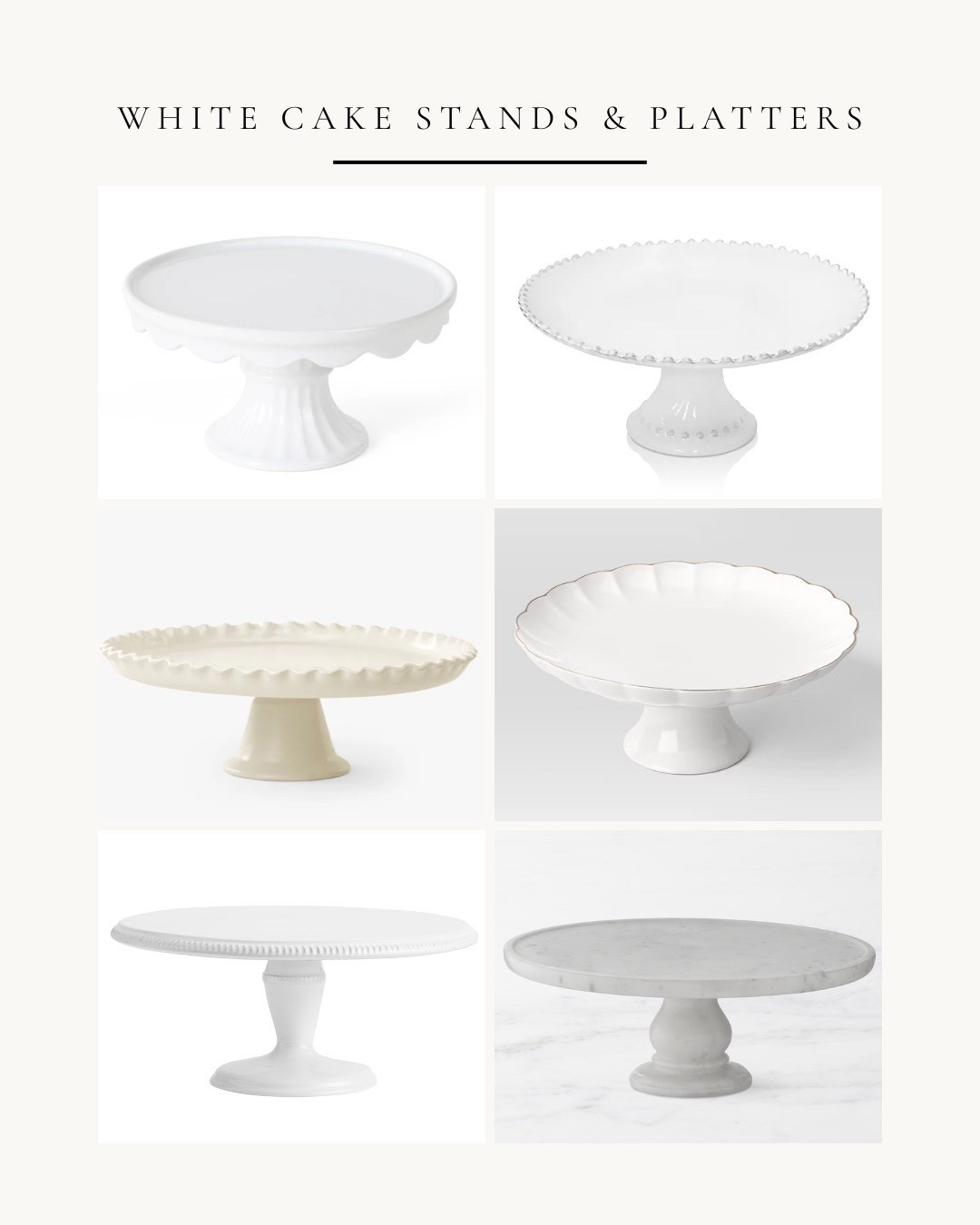 Cake stands and platters, for entertaining season!

#LTKFindsUnder100 #LTKHoliday #LTKSeasonal