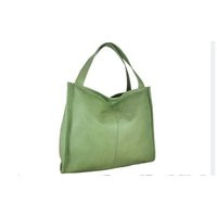 Slouchy Leather Tote Bag, Green Purse With A Zipper, Tote Bags For Women, Soft Bag, Handbag Women, W | Etsy (US)