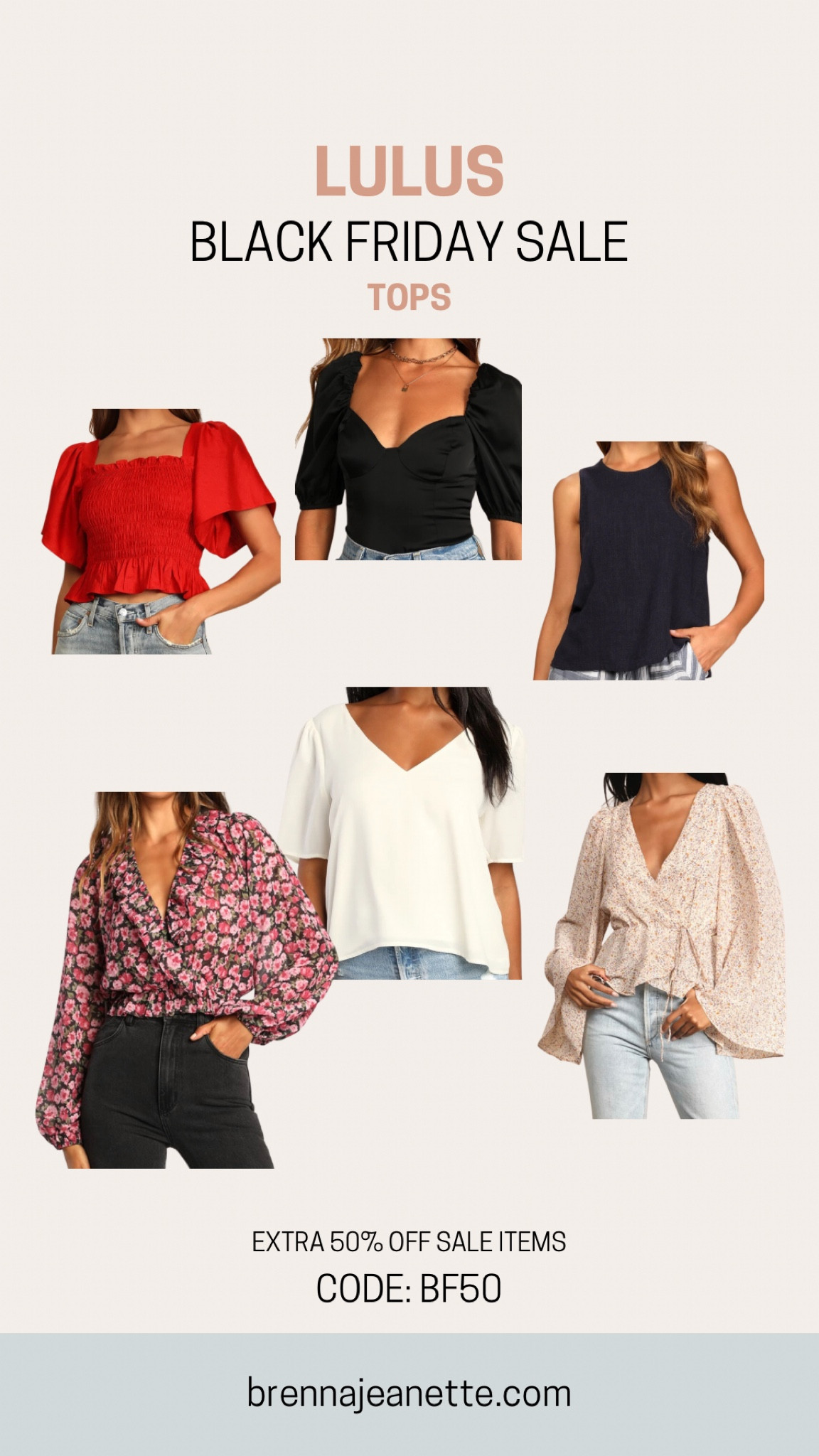 Lulus Sale - Tops

Red Smocked Flutter Sleeve Top, Black Puff Sleeve Bodysuit, Navy Linen Tank Top, Floral Ruffled Long Sleeve Top, Ivory Short Sleeve, Floral Bell Sleeve Top.

Follow my shop @brenna.jeanette on the @shop.LTK app to shop this post and get my exclusive app-only content!

#liketkit #LTKsalealert #LTKunder50 #LTKCyberweek
@shop.ltk
https://liketk.it/3VHS0

#LTKCyberweek #LTKsalealert #LTKunder50