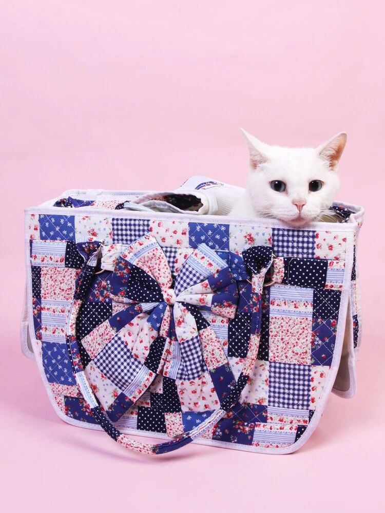 Flower Print Pet Carrier Bag | SHEIN