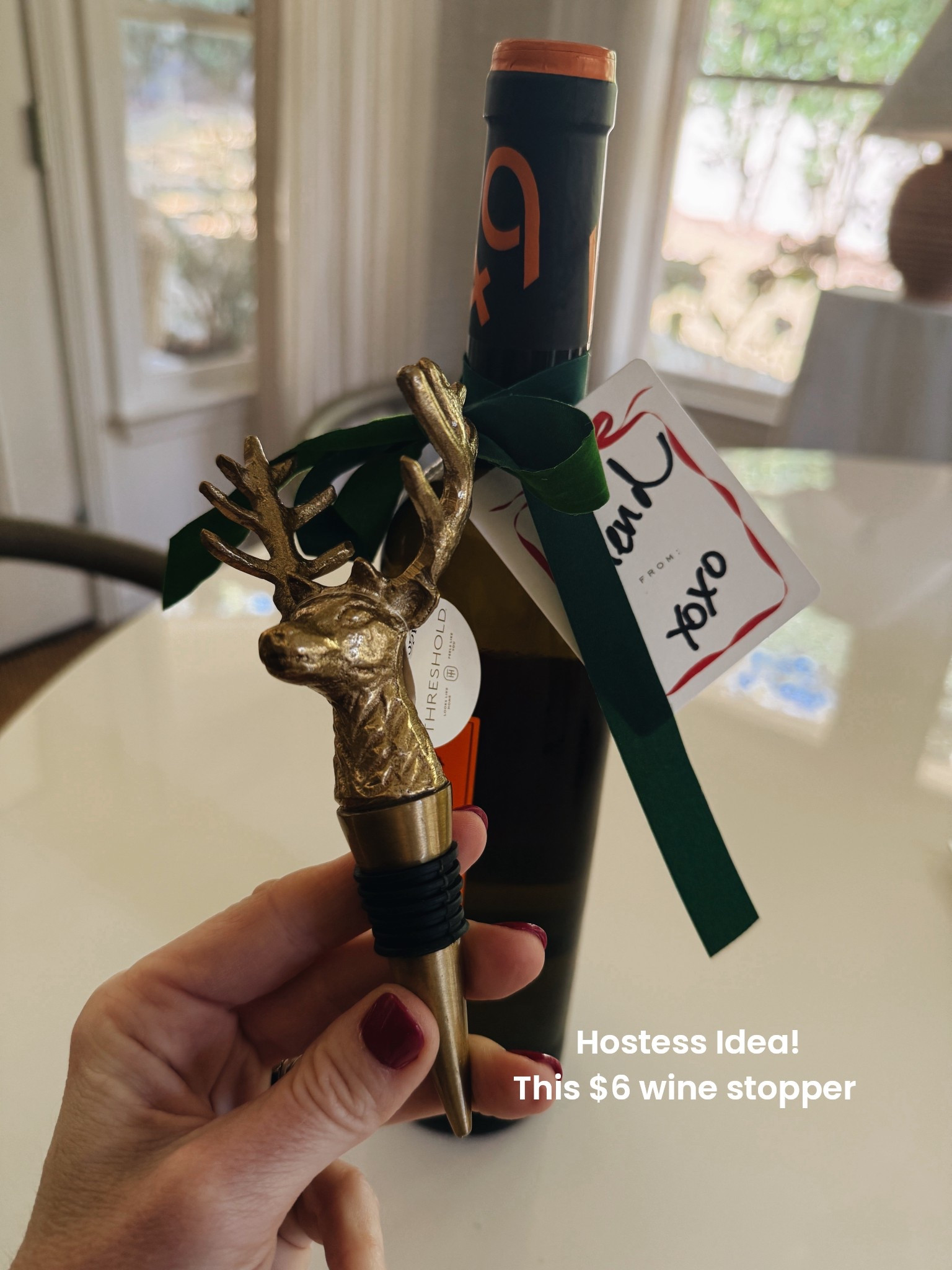 It’s so well made for $6! Just add to a bottle of wine OR add a bow to it and be done! 