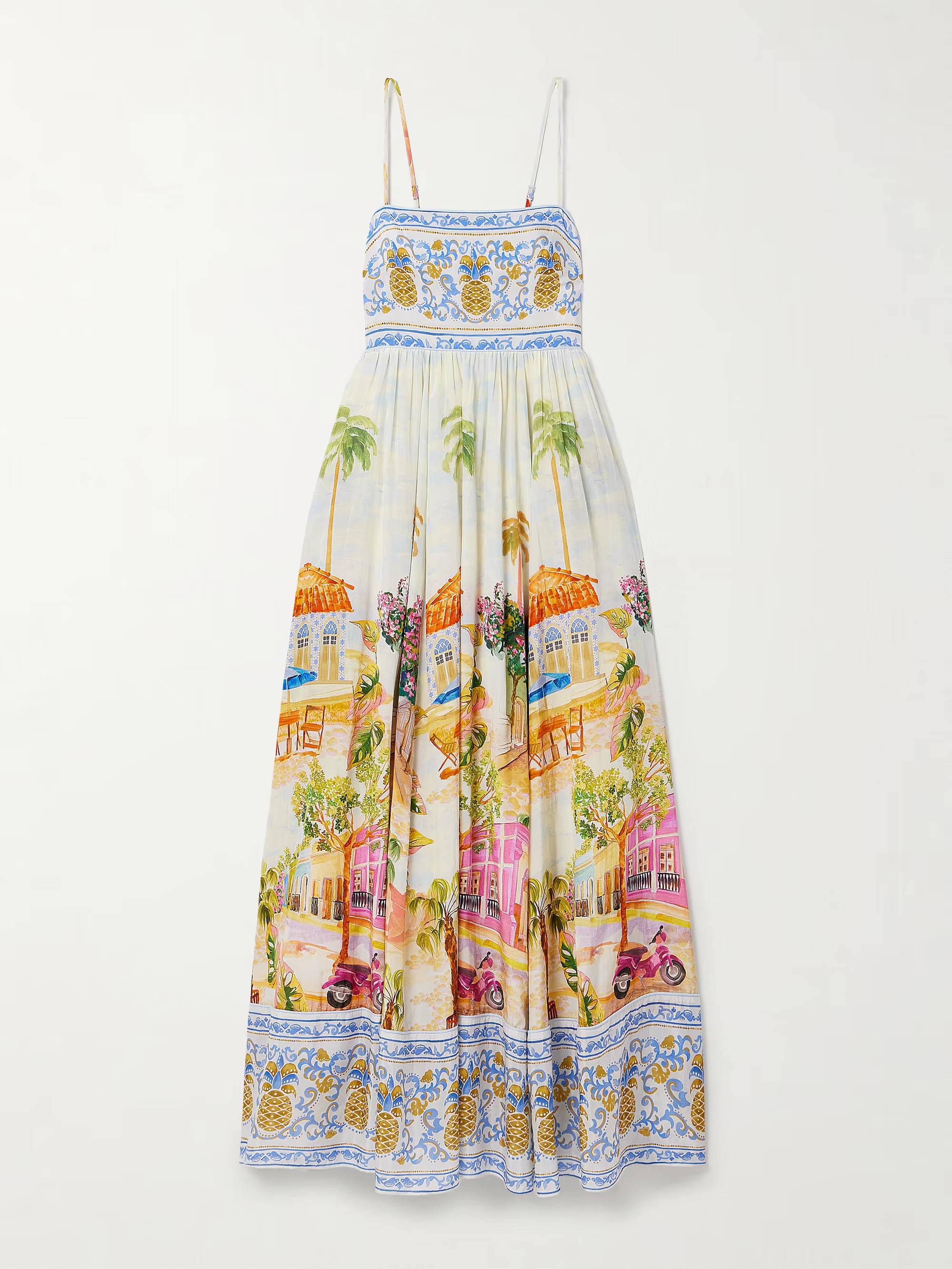 Aracati gathered printed cotton and LENZING™ ECOVERO™-blend voile maxi dress | NET-A-PORTER APAC