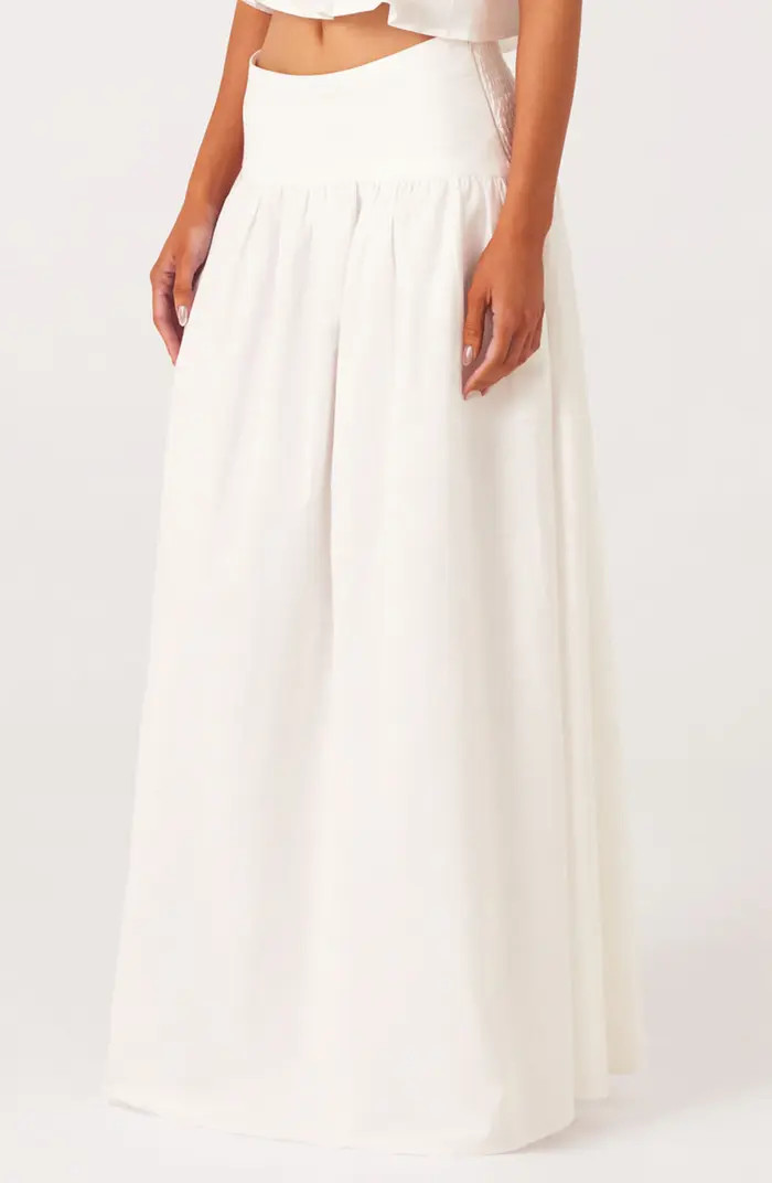 SNDYS Nesa Linen & Cotton Blend Maxi Skirt | Nordstrom | Nordstrom