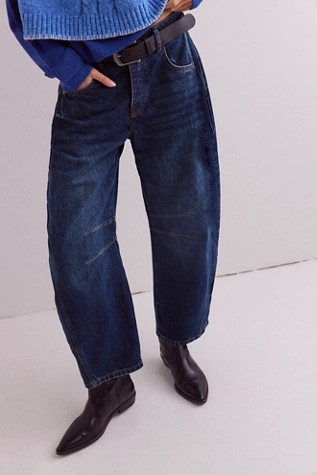 We The Free Good Luck Mid-Rise Barrel Jeans | Free People (Global - UK&FR Excluded)