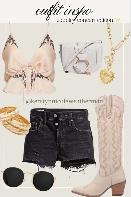 Outfit inspo for your next country concert that you’re going to!

Pink cowgirl boots, black denim shorts, Levi shorts, white purse, gold jewelry, Morgan Wallen concert, Luke Bryan concert, Zach Bryan concert, country concert, summer concert

Follow my shop @kerstynweatherman on the @shop.LTK app to shop this post and get my exclusive app-only content!

#liketkit 
@shop.ltk
https://liketk.it/4C9zr 

#LTKU #LTKfindsunder50 #LTKFestival #LTKstyletip