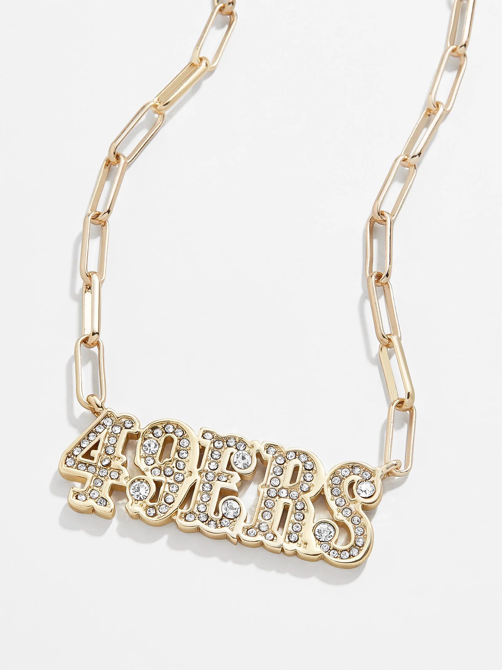 San Francisco 49ers NFL Gold Chain Necklace - San Francisco 49ers | BaubleBar (US)
