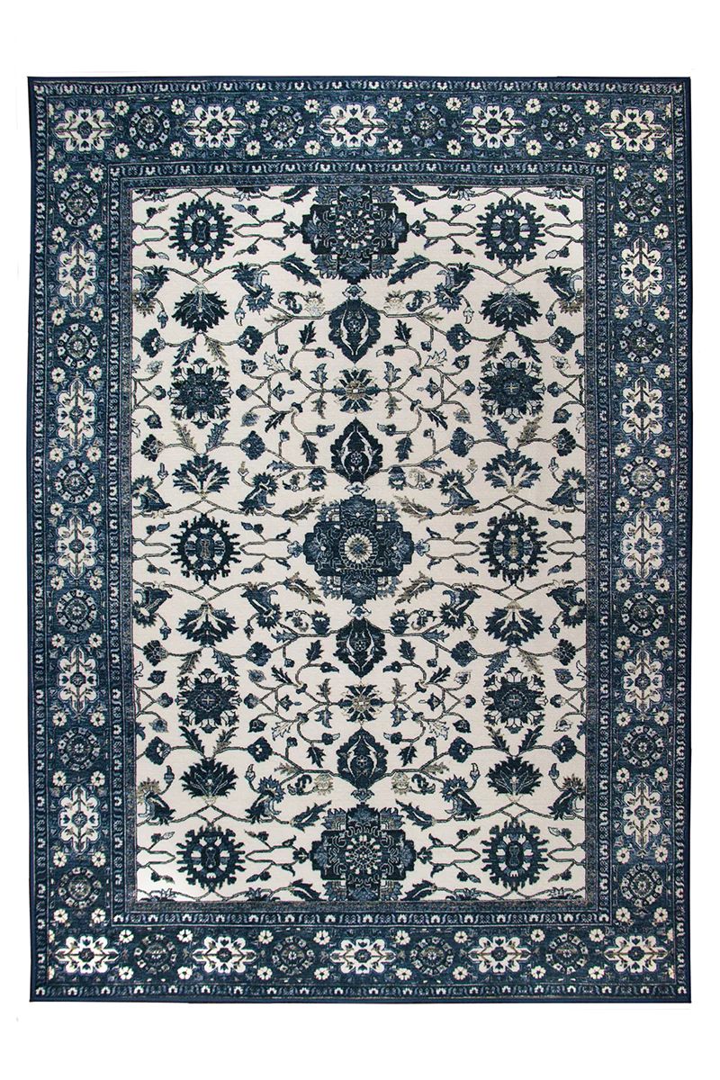 Ramage Blue Washable Rug | My Magic Carpet