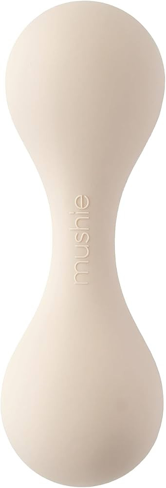 mushie Silicone Baby Shaker Rattle Toy | Ages 3+ Months (Shifting Sand) | Amazon (US)