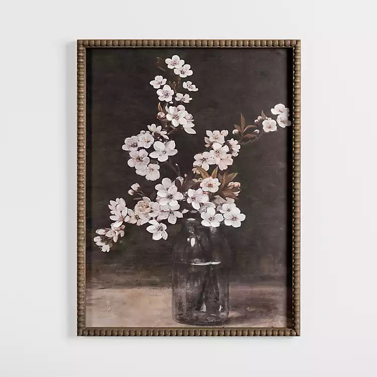 New! Floral Bouquet Beaded Framed Art Print | Kirkland's Home