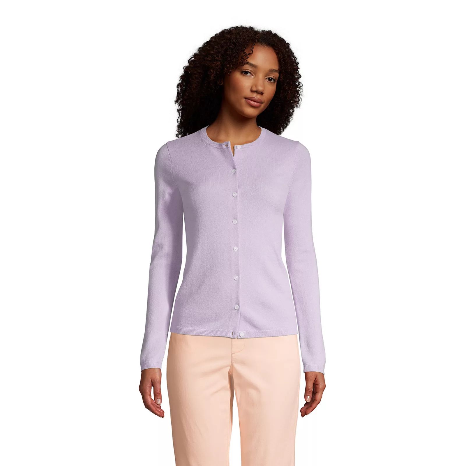 Women's Lands' End Classic Cashmere Cardigan Sweater, Size: Small, Drk Purple | Kohl's
