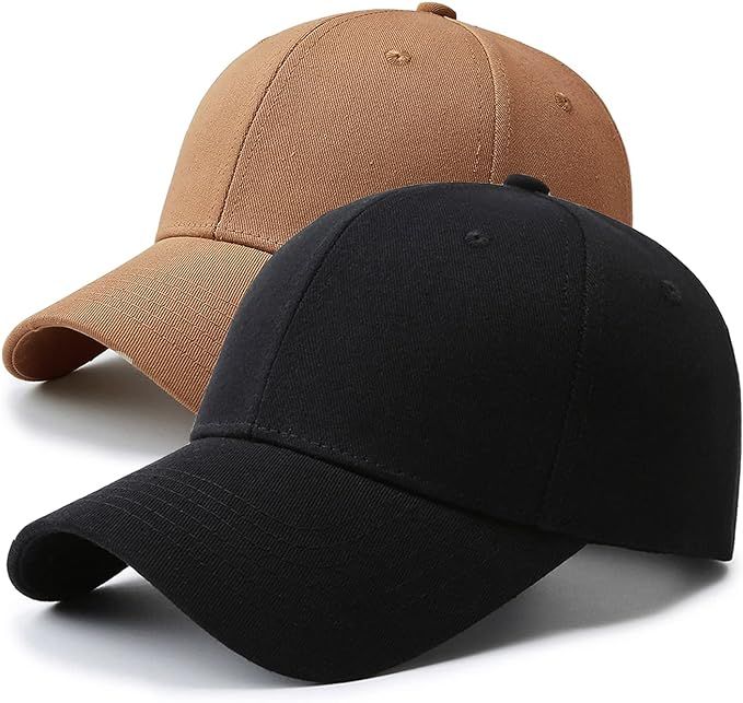 Stiff Structured Front Panels Baseball Cap Golf Dad Trucker Hats for Men Women | Amazon (US)