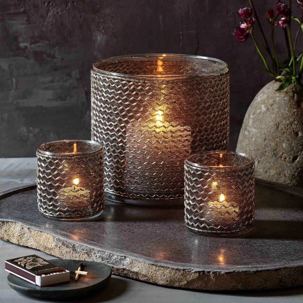 Winter glow, thoughtfully layered. Candle holders work as a last-minute centerpiece, an easy gift, or a simple way to glow up an empty corner before guests arrive.       winter glow, candle holders, cozy home decor, holiday centerpiece ideas, warm neutral decor, modern classic styling, last minute home gift, console table styling, coffee table decor

#LTKHome #LTKSeasonal #LTKHoliday