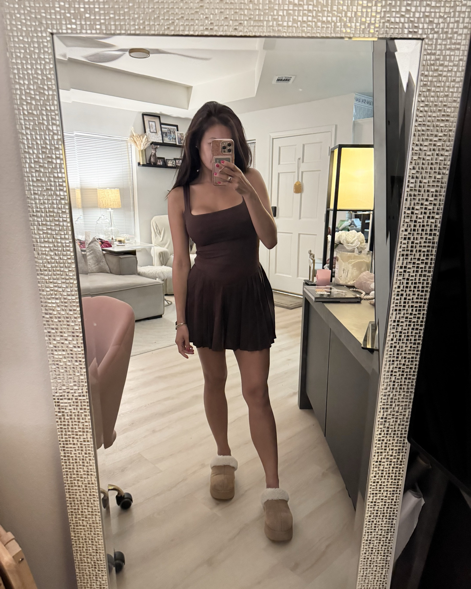 Perfect go to athleisure dress for Texas Fall! Has built in shorts and pocket. Wearing size small

#LTKSeasonal #LTKFallSale