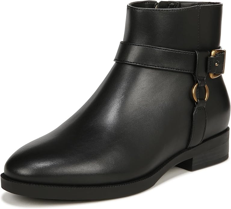 Vionic Women's Vienna Rhiannon Leather Zip-Up Ankle Boot- Comfort Booties That Helps Heel Pain, P... | Amazon (US)