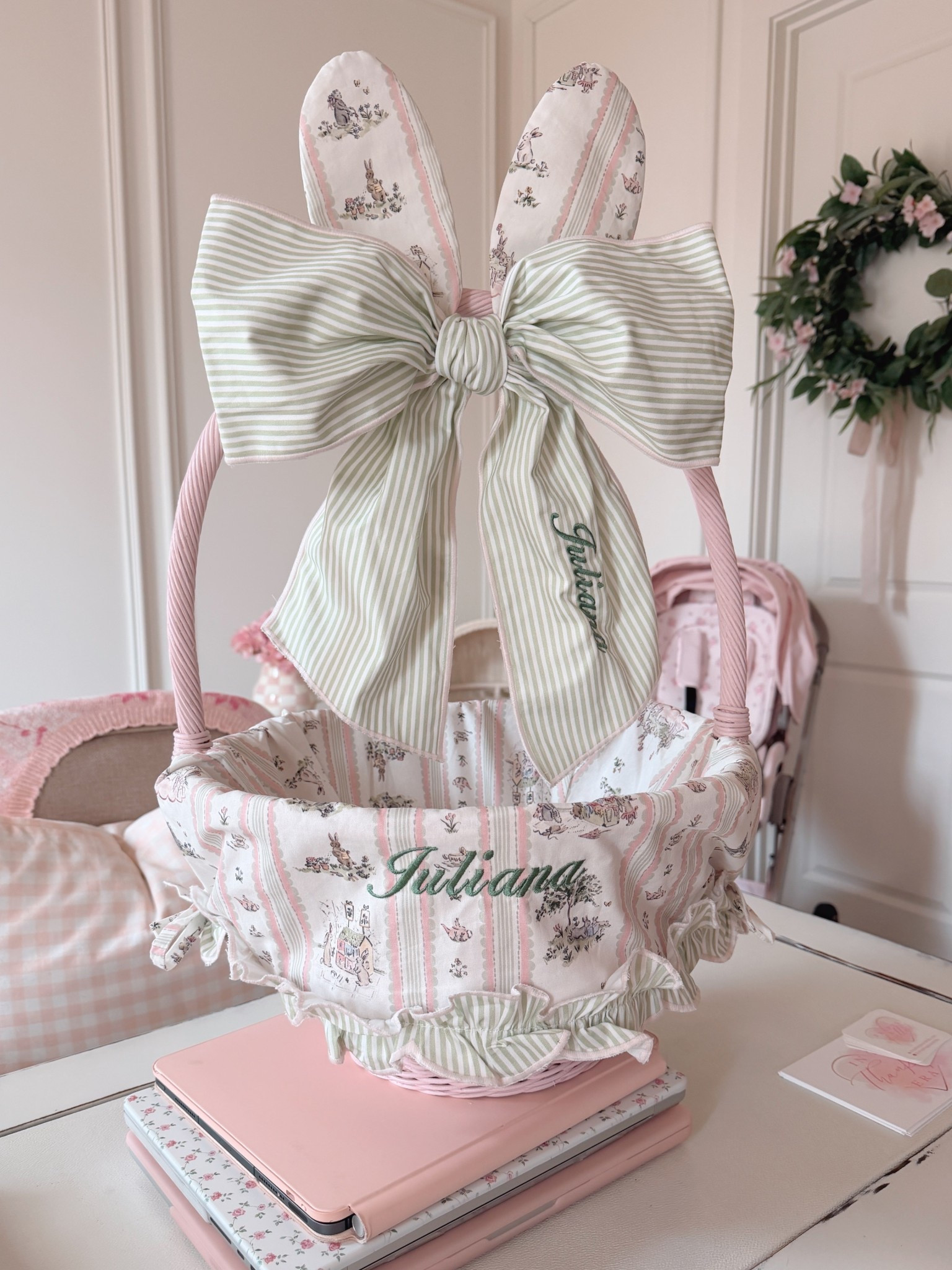 Juliana’s personalized Easter basket came in within one week and I am obsessed! It is so darling and perfect! 

#LTKKids #LTKmomlife #LTKBaby