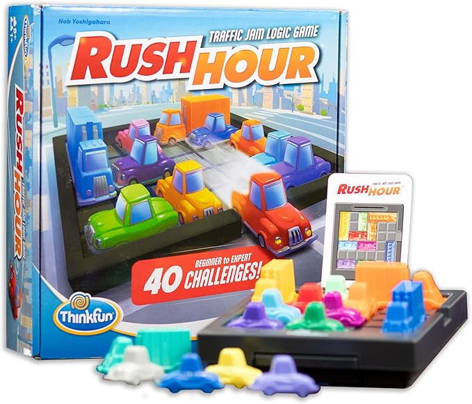 ThinkFun Rush Hour Traffic Jam Logic Game - Engaging STEM Toy for Kids Age 8 and Up - Enhances Re... | Amazon (US)