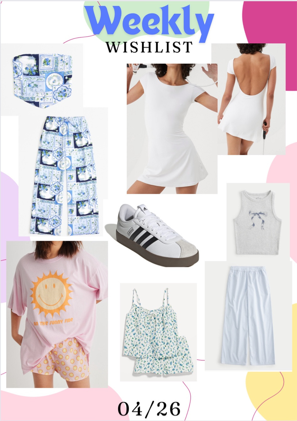 My weekly wishlist for all things SPRING and COLORFUL! Did I mention almost ALL of these are on SALE?!?  🤩🥰 #springoutfits #colorfuloutfits 

pastel outfits|   spring colors | trendy outfits |   comfy cute fits    