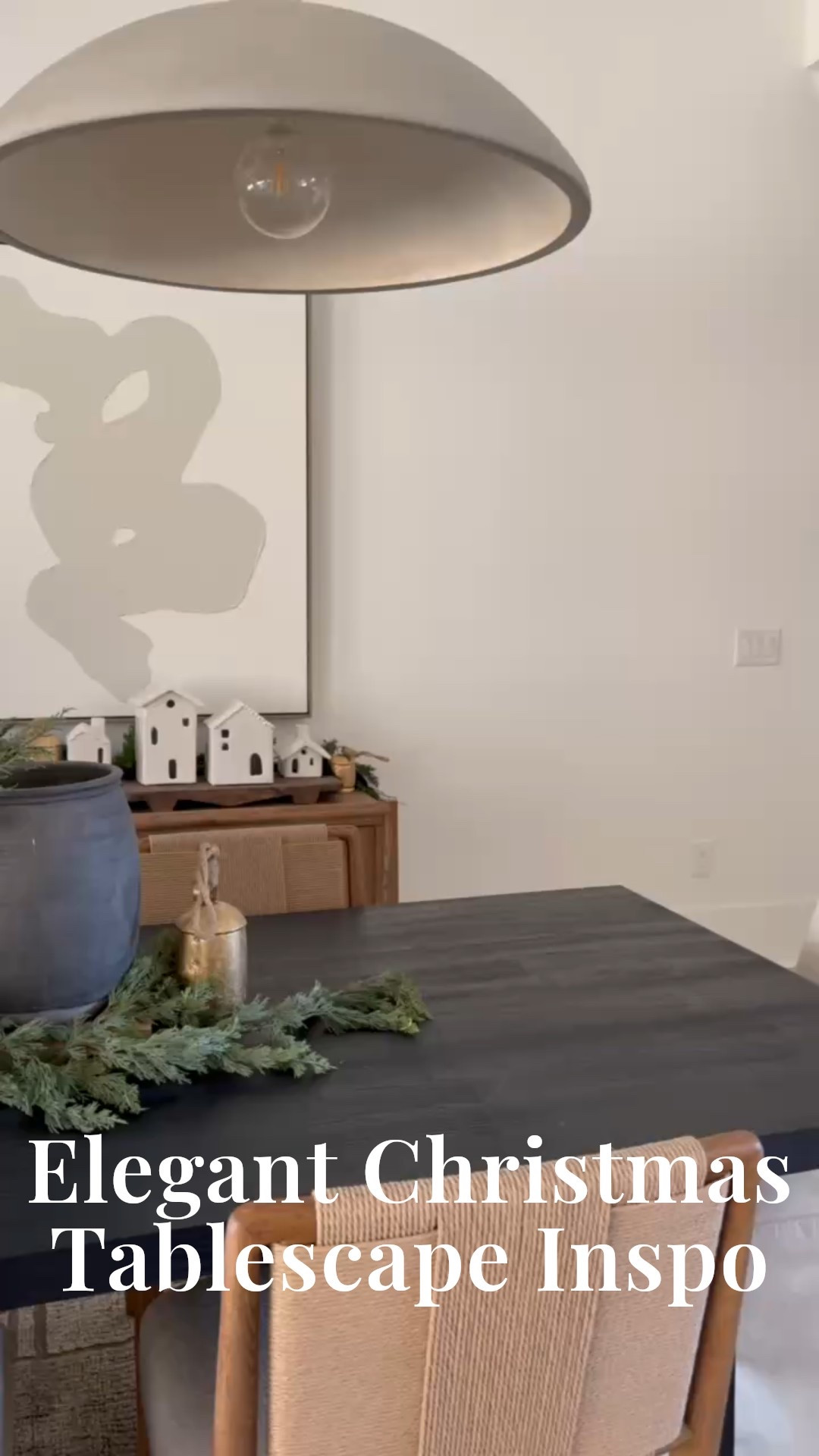 ✨ Want your holiday dining room to look effortlessly luxurious… without feeling overdone?
This Modern Classic Christmas setup features layered evergreen garland, oversized ceramic vases, brass bells, warm wood tones, textured dining chairs, sculptural pendants, and a twinkling tree in the corner — the perfect balance of cozy, elegant, and timeless.

#porcheandco #holidaydiningroomdecor #modernclassicdesign #christmastablescape #evergreencenterpiece #neutralholidaydecor #brassbellsdecor #ceramicvaseaesthetic #cozystyledhome #holidayinteriors #winterdecorstyle

Do you want to bring our dreamy Modern Classic style interior design into your own home? 🏡 You’re in luck! Reserve our Online Interior Design packages today -> https://porcheandco.com/edesign ✨ We can’t wait to work with you & design your home with #porcheandco


#LTKSeasonal #LTKHoliday #LTKHome