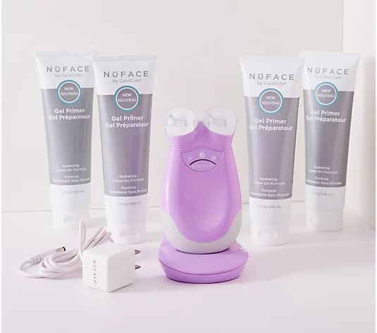 NuFACE Trinity Facial Toning Device w/ 1-Year Supply of Gels - QVC.com | QVC