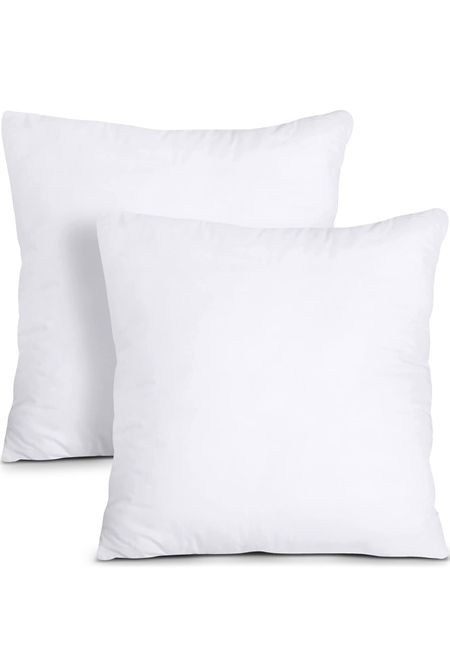 Utopia Bedding Throw Pillows Insert (Pack of 2, White) - 18 x 18 Inches Bed and Couch Pillows - Indoor Decorative Pillows

#LTKhome #LTKxPrimeDay #LTKsalealert