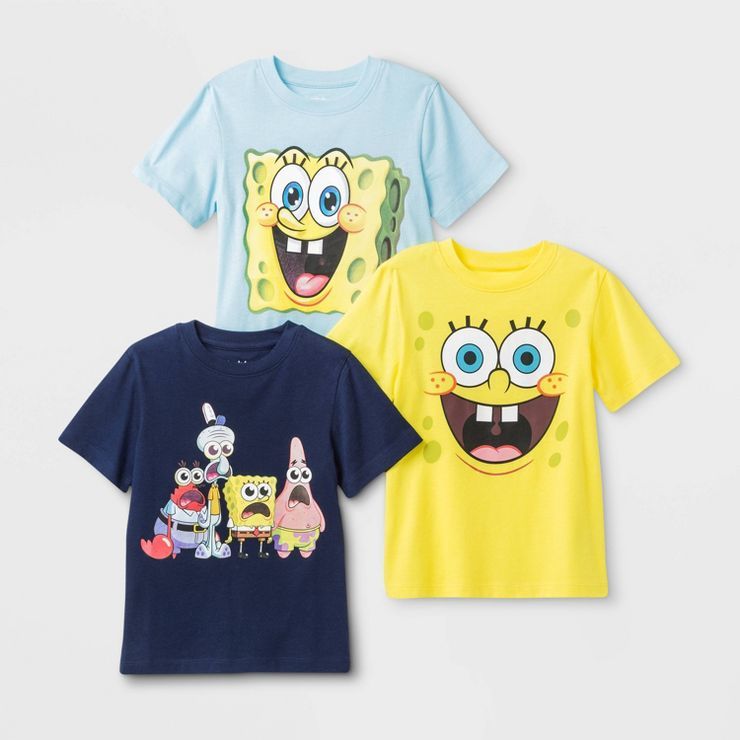 Toddler Boys' Nickelodeon SpongeBob 3pk T-Shirt | Target