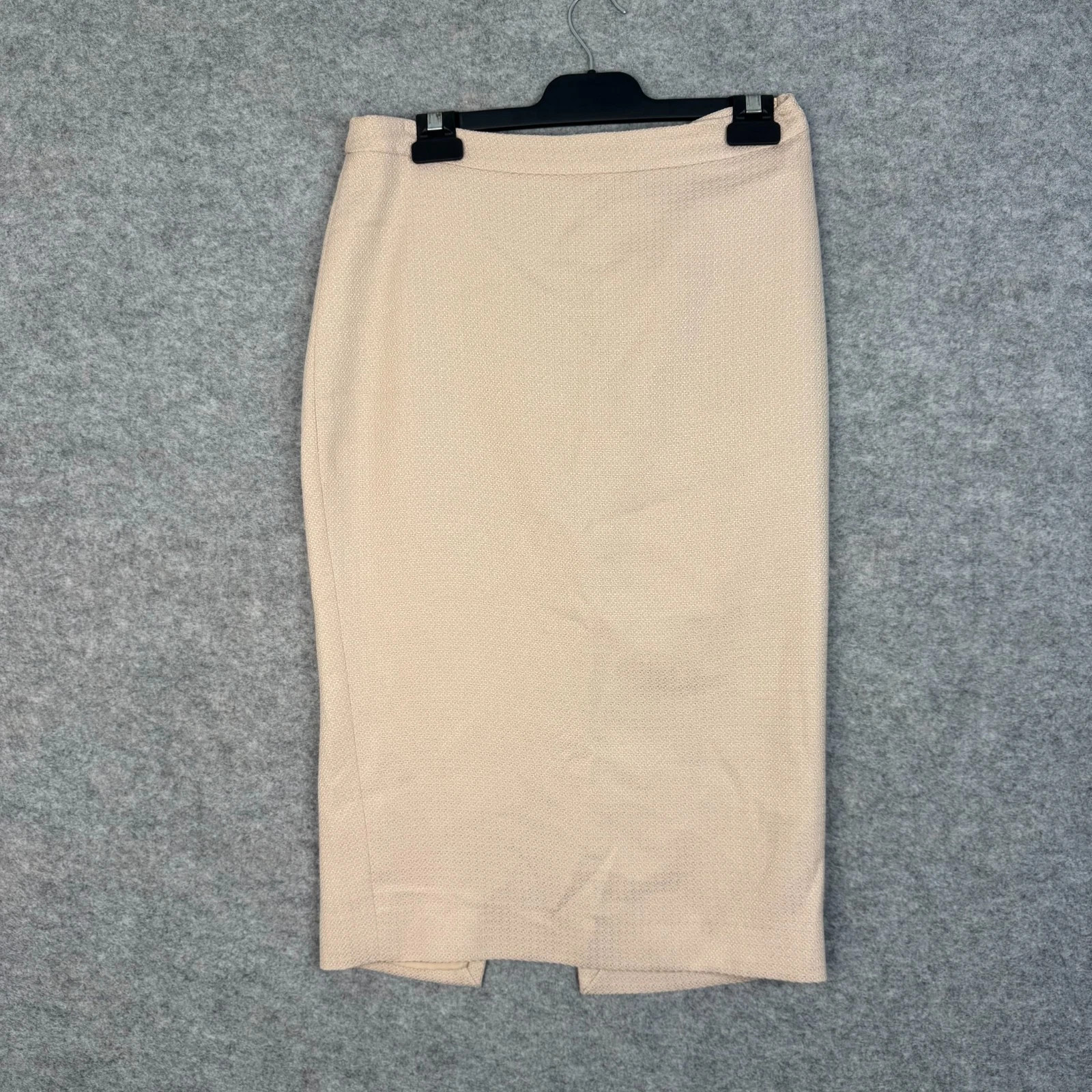 Farage Pencil Skirt Size 12 Beige Textured Office Career Midi | eBay UK
