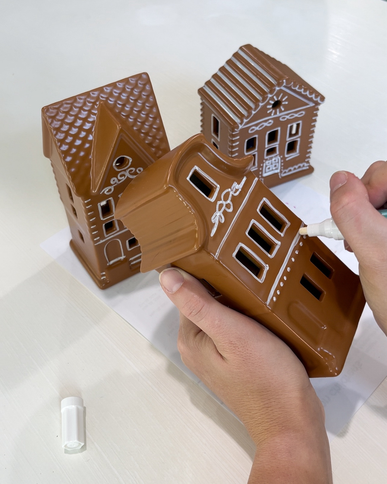 DIY gingerbread houses for Christmas decor. #christmasdecor 

#LTKFindsUnder50 #LTKHome #LTKHoliday