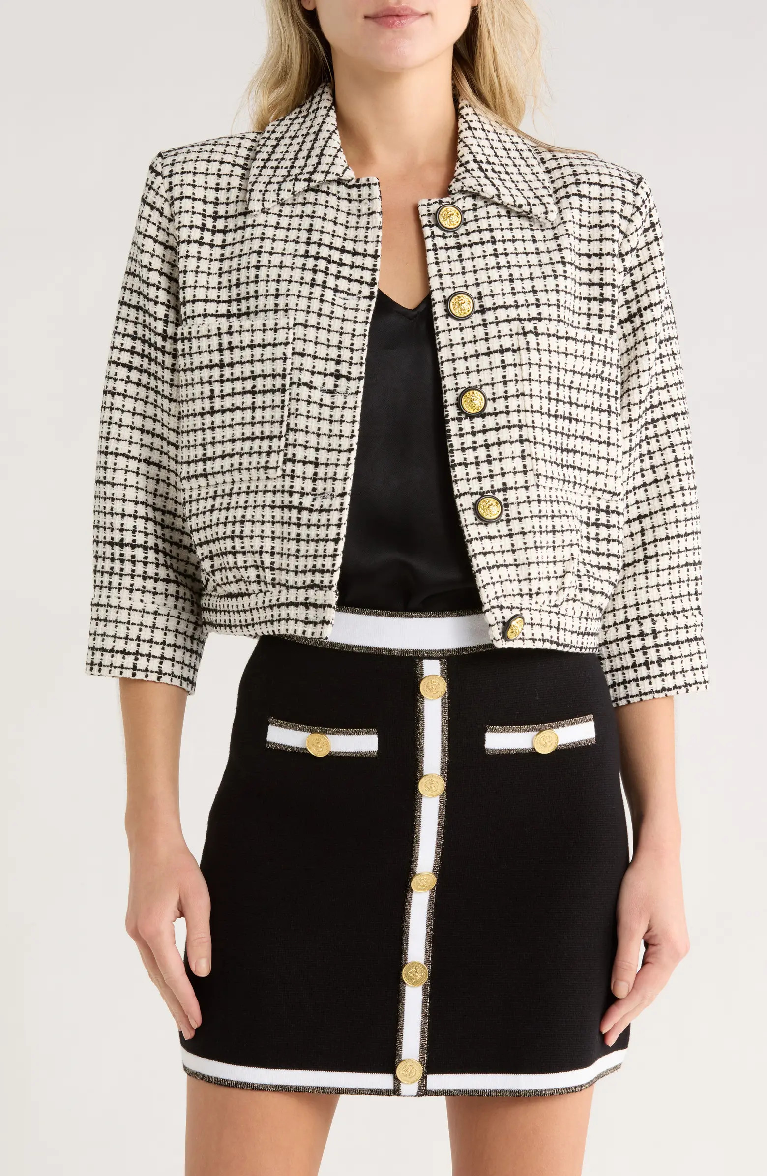 L'AGENCE Jia Crop Tweed Jacket | Nordstromrack | Nordstrom Rack