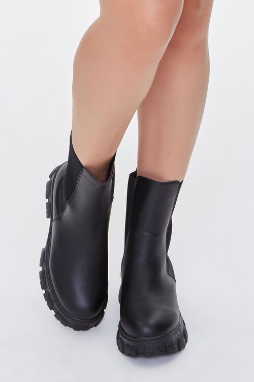 Faux Leather Chunky Chelsea Boots | Forever 21 (US)