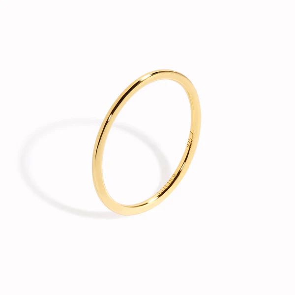 Gold Stacking Ring - Liv | Linjer