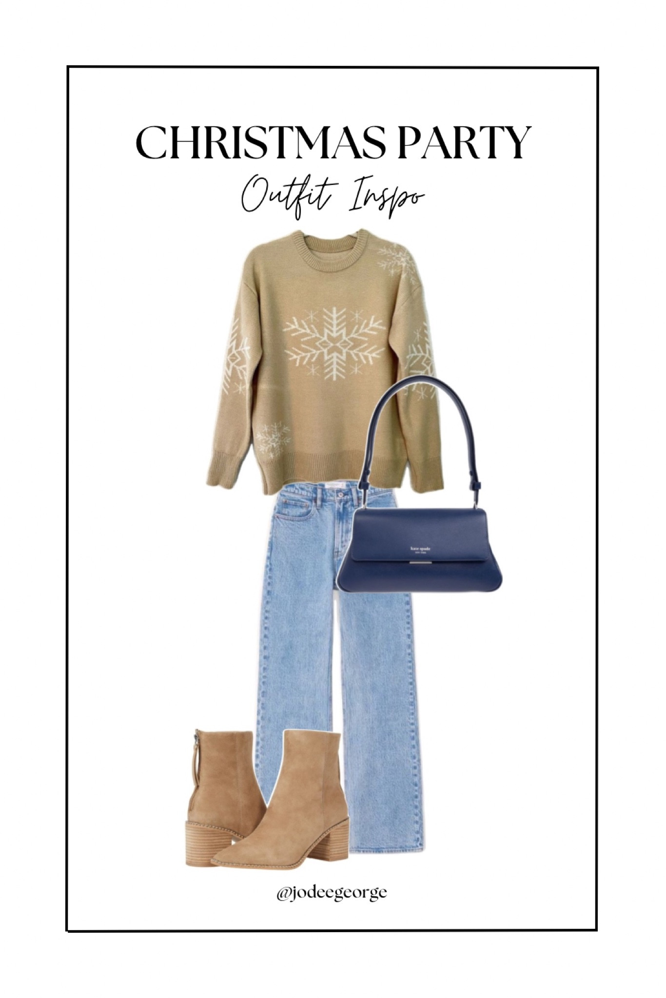 Christmas outfit with booties, jeans, and sweater 

Boots outfit, Christmas outfit, winter outfit 

#LTKCyberWeek #LTKHoliday #LTKGiftGuide