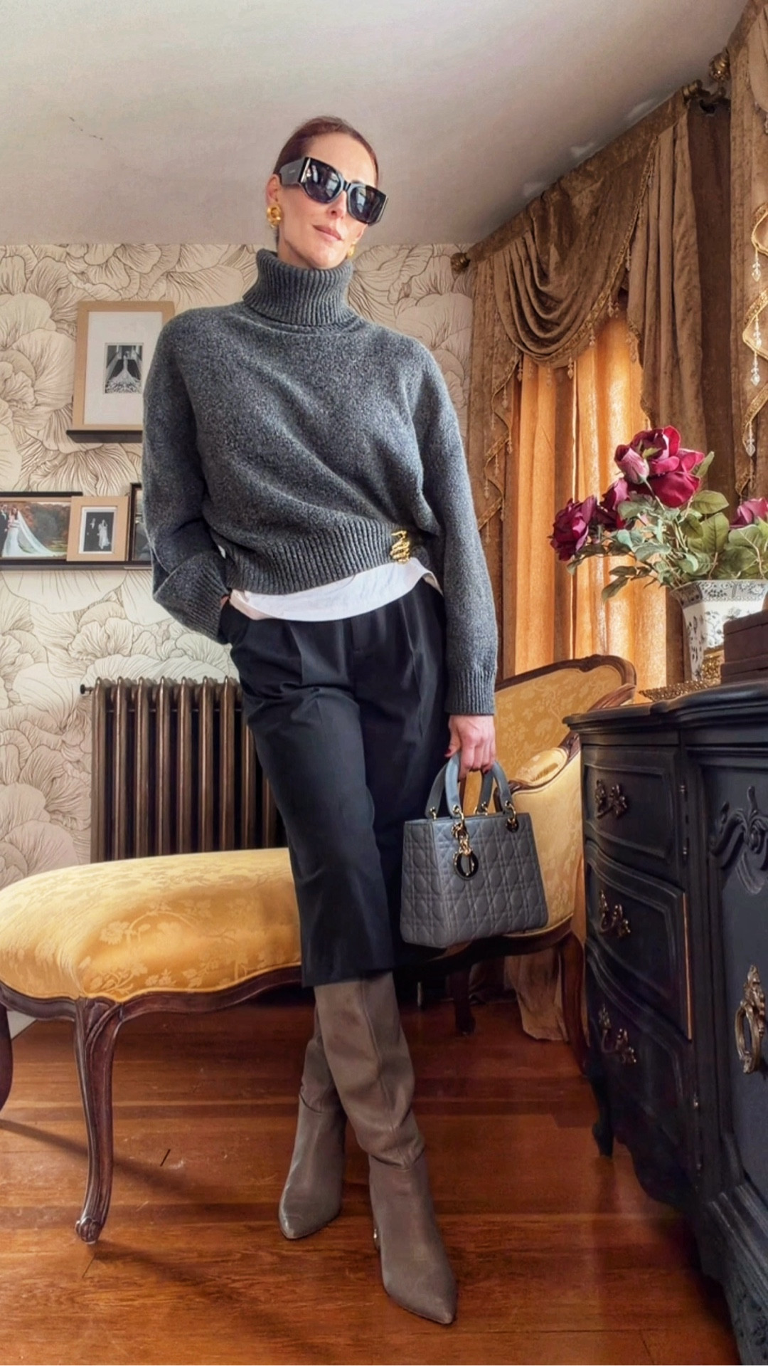 Let me style a simple church outfit in real time…

Starting with a classic base—wide leg black trousers and a crisp white tee. From there, I layer in a soft grey knit for warmth and texture, instantly elevating the look while keeping it approachable.

Next, I ground the outfit with taupe heeled boots (a softer alternative to black that keeps the palette refined), and finish with gold accessories + a structured handbag for that polished, intentional feel.

This is your reminder that getting dressed doesn’t have to be complicated—it’s about thoughtful layering and subtle details that pull everything together.

Save this for your next Sunday outfit formula.

#LTKStyle #LTKVideo #LTKWorkwear #NeutralOutfits #RealTimeStyling #MinimalStyle #ChicOutfits #CapsuleWardrobe #EffortlessStyle #ChurchOutfit #SundayStyle

#LTKgrwm #LTKootd