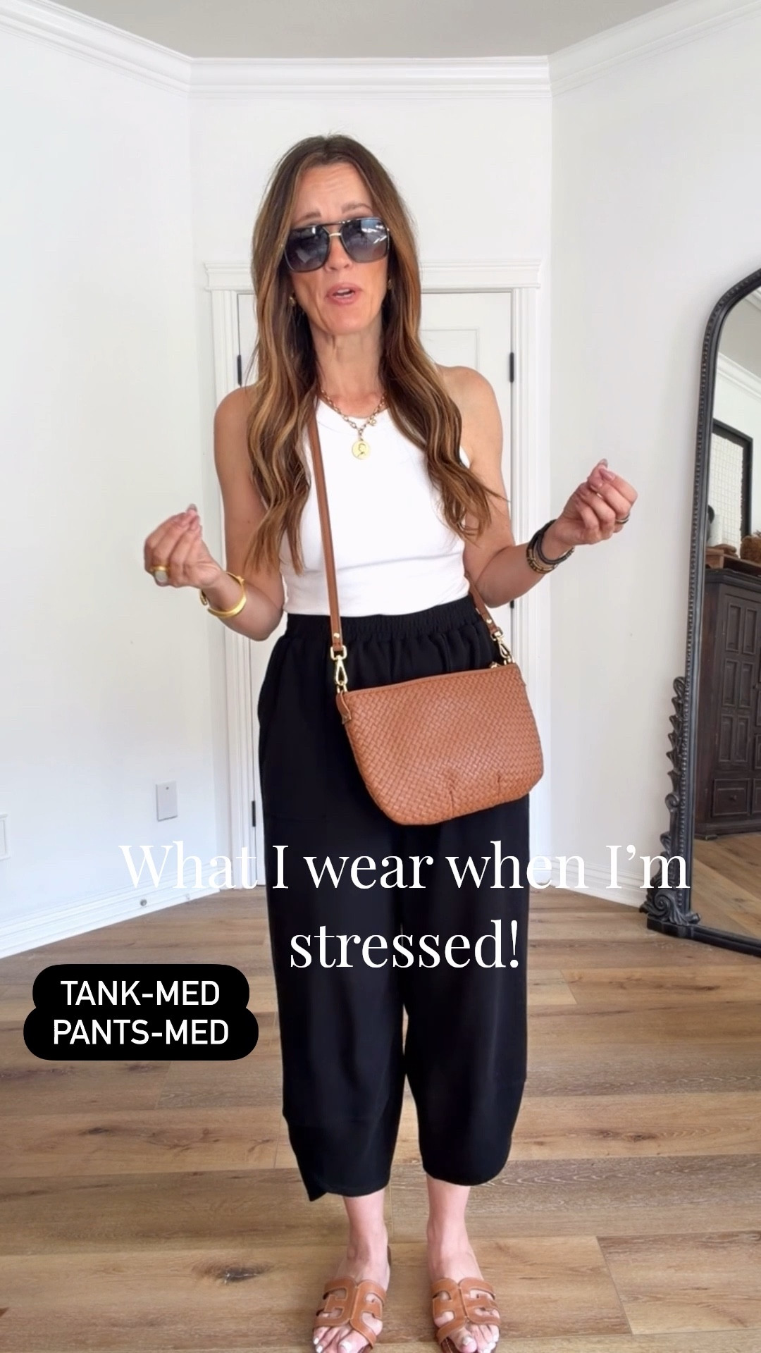 Who needs a bra when stress levels are this high? 🤣 

Sizing:
Tank and pants-medium

Spring outfit | summer outfit |

#LTKgrwm #LTKootd #LTKOver40