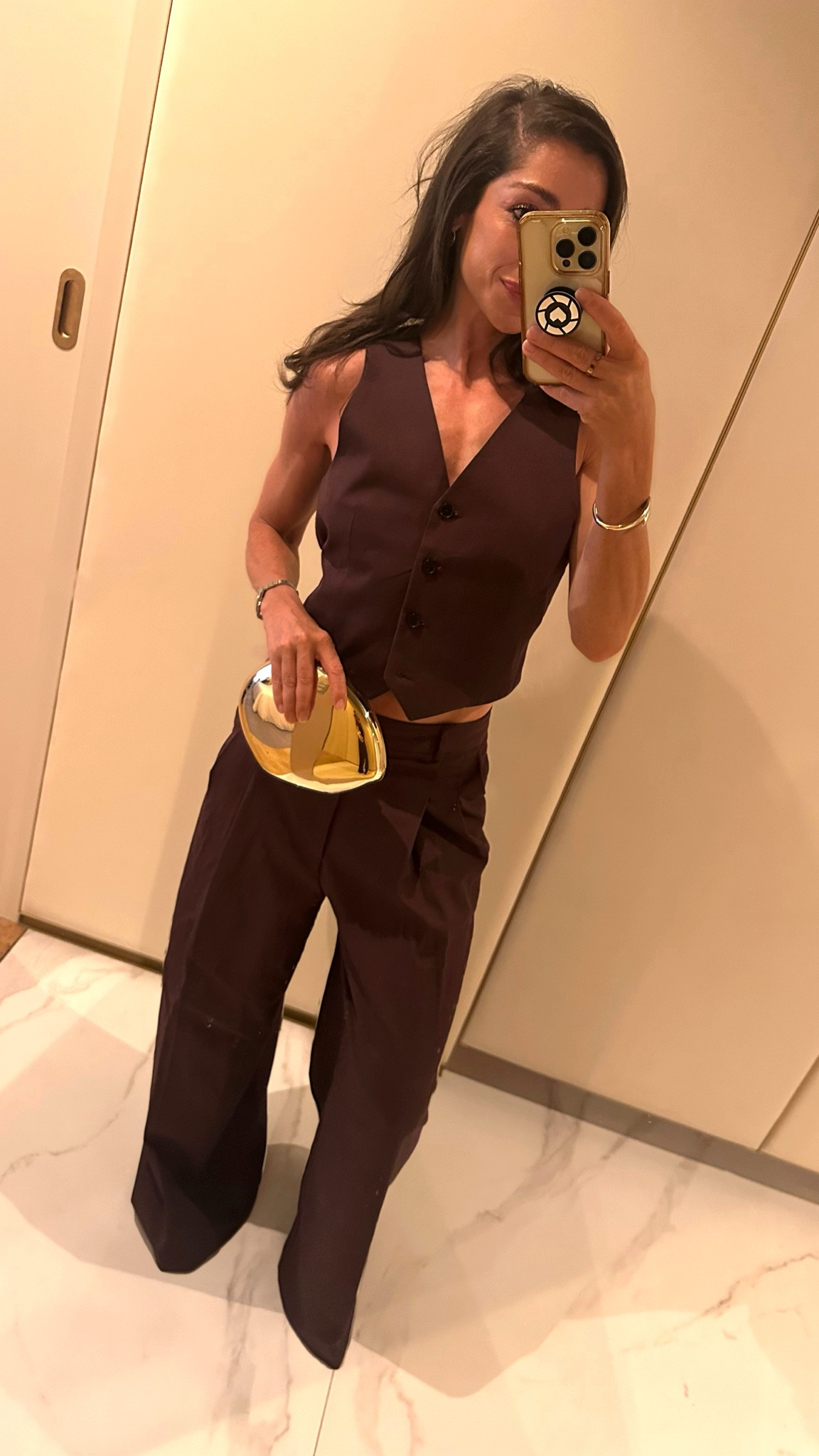 Holiday Outfit | Zara waistcoat, Zara trousers, Zara bag, Missoma earrings, Mejuri bracelet 

#LTKsummer #LTKstyletip #LTKbag