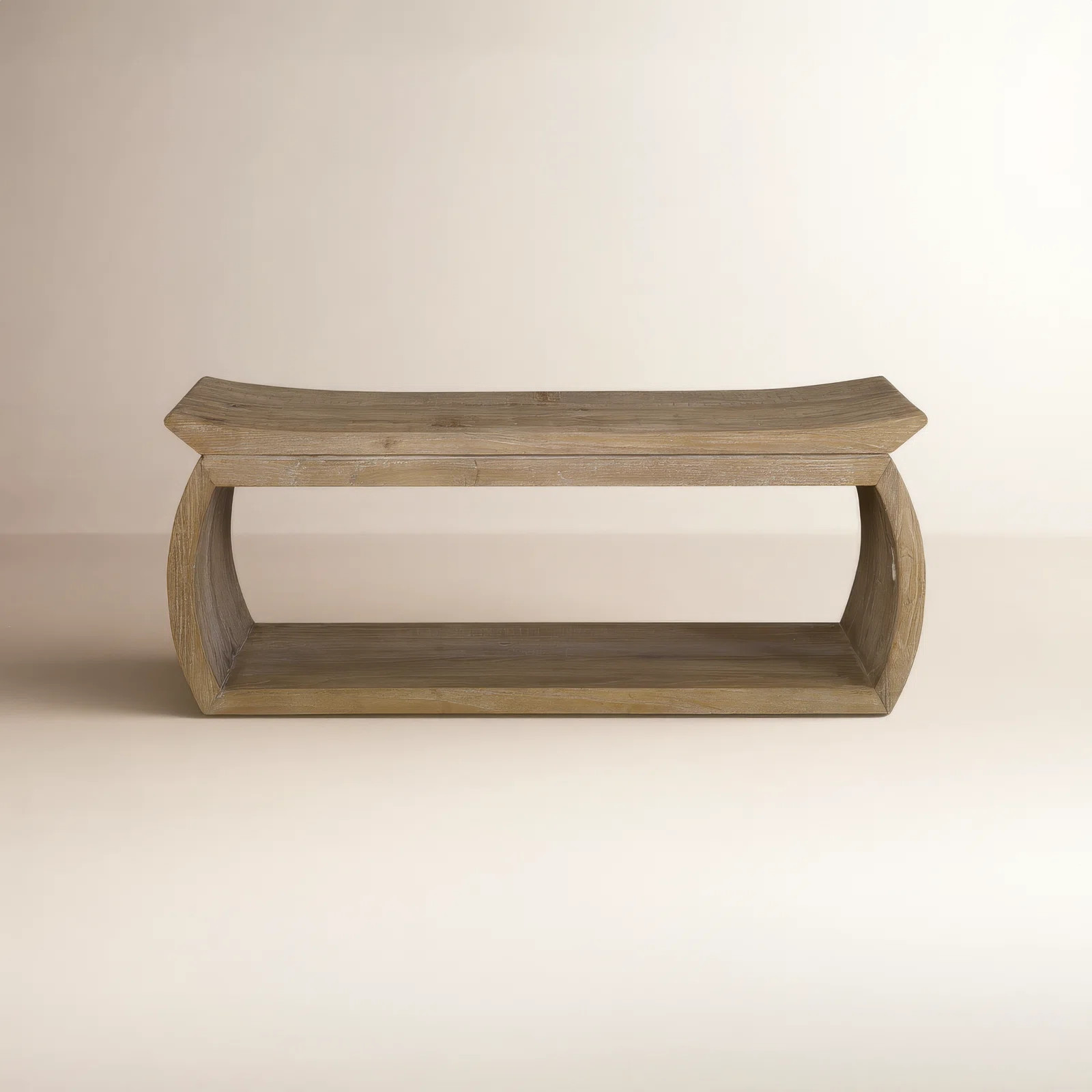 Lera Solid Wood Accent Stool with Scooped Seat | Joss & Main