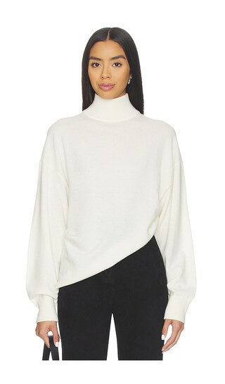 EAVES Allma Asymmetric Sweater in Cream. - size L | Revolve Clothing (Global)