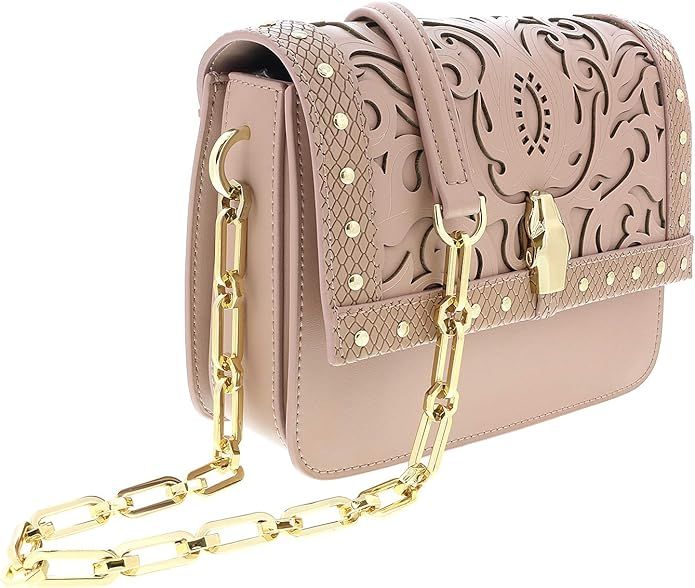 Roberto Cavalli HXLPHA 020 Nude Shoulder Bag for Womens | Amazon (US)