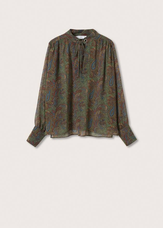 Paisley print blouse | MANGO (US)