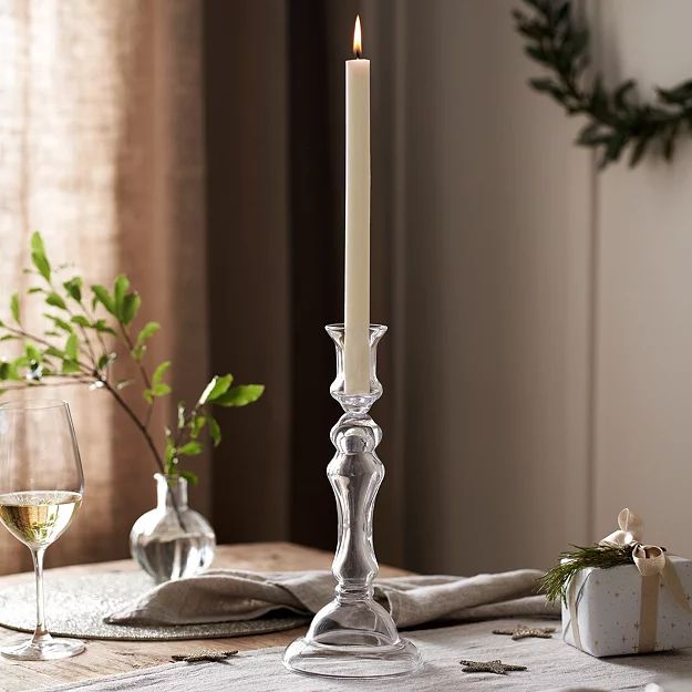 Vintage Glass Dinner Candle Holder
    
            
    


            
                
       ... | The White Company (UK)