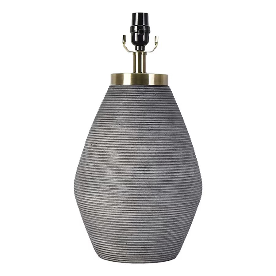 allen + roth Mix and Match 18-in Navy/Gray Plug-in 3-way Resin Lamp Base | Lowe's